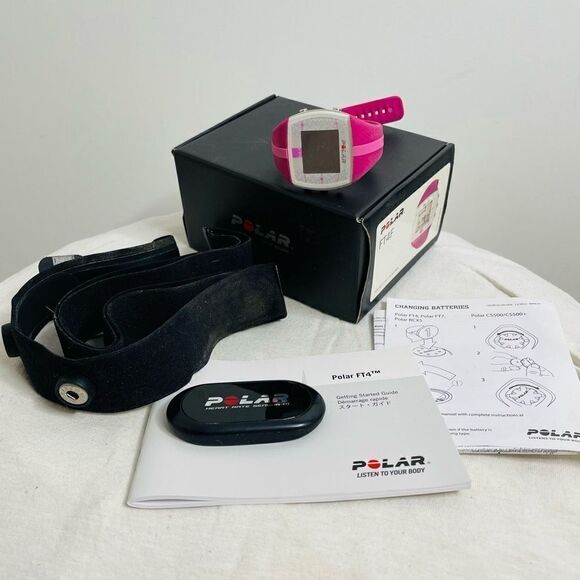 Polar FT4 Pink Fitness Heart Rate Watch Sensor Monitor Size Medium - 2XL - Picture 8 of 9